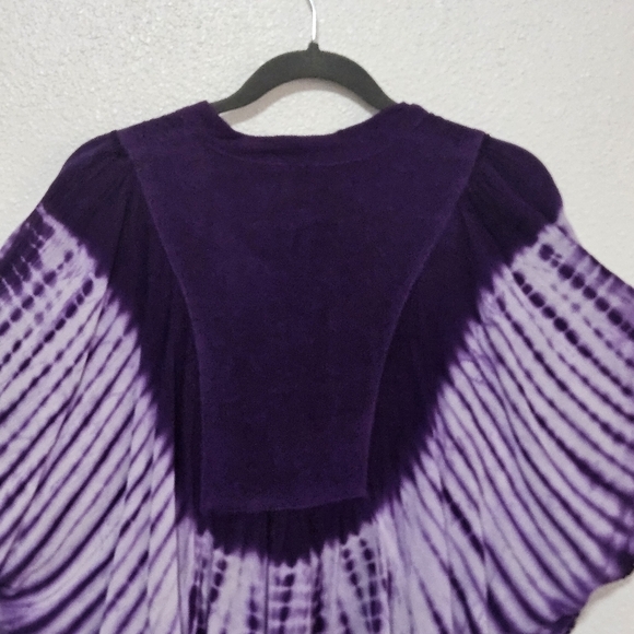 Embroidered pamcho tiedye coastal style one size 100% viscose - Picture 12 of 14